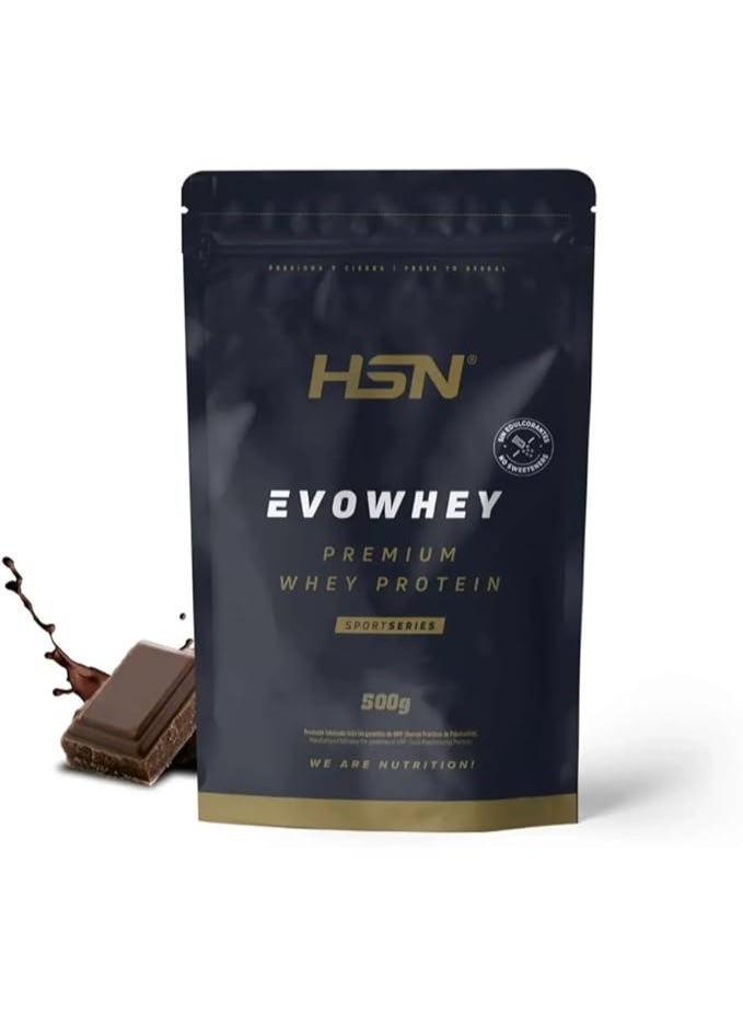 أتش أس أن بروتين مصل اللبن إيفوي من إتش إس إن، بدون مُحليات، من أبقار تتغذى على العشب | مُركّز بروتين مصل اللبن 100% | غير مُعدّل وراثيًا، نباتي، خالٍ من الغلوتين والصويا - 500 غرام - Image 1